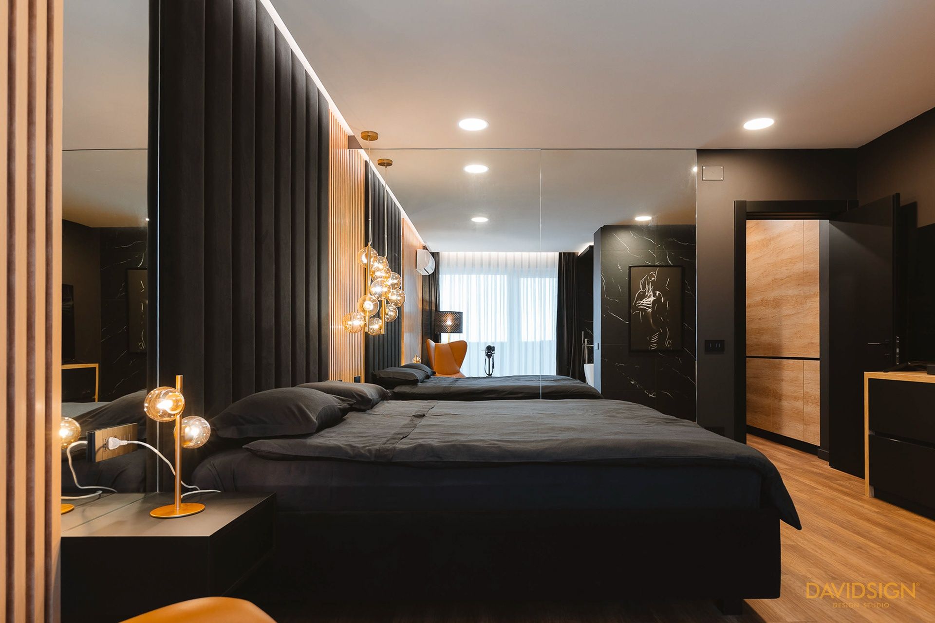 Design interior Black Magic Penthouse Oradea România Davidsign - 8