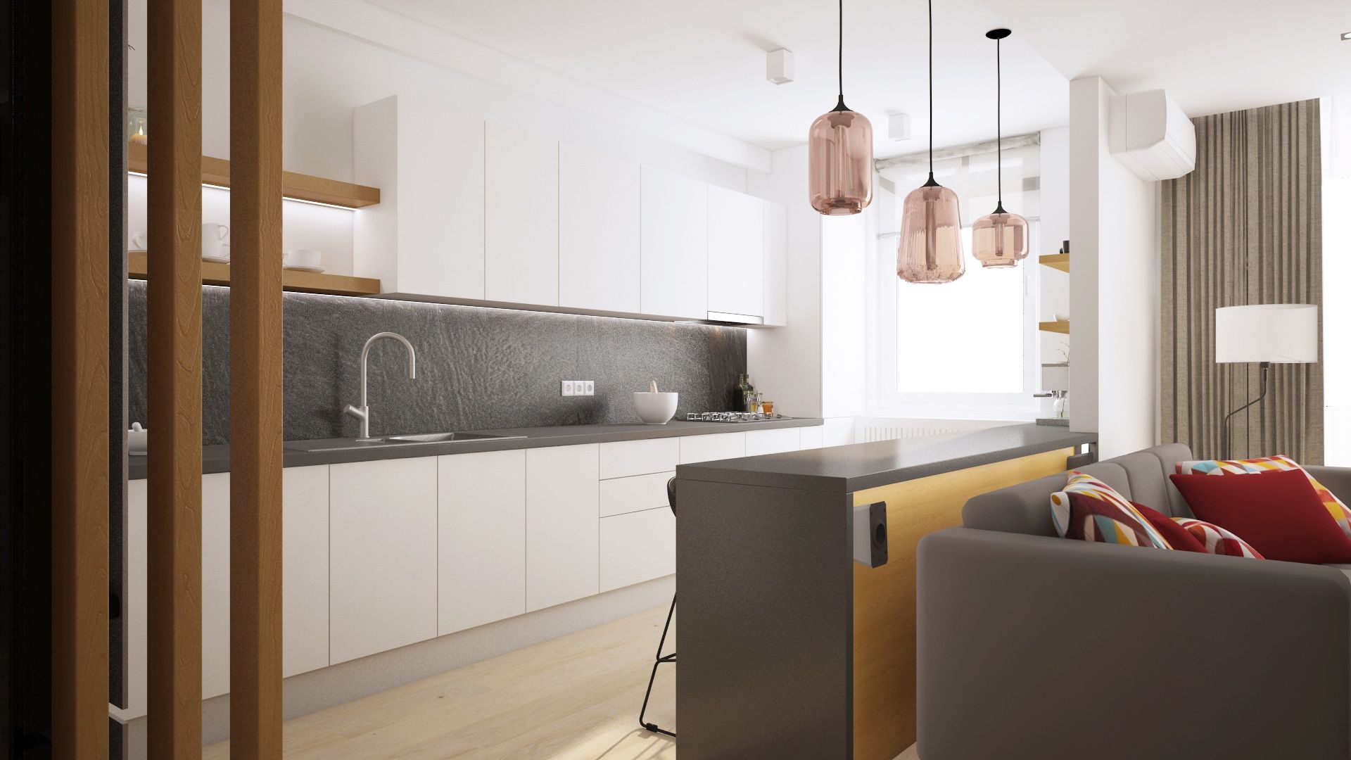 Design interior Two-Room Apartment in Oradea Oradea România Davidsign - 2